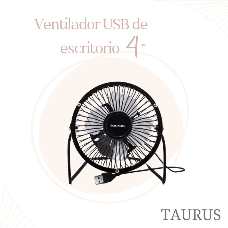 VENTILADOR USB DE ESCRITORIO 4" TAURUS MINIFAN-M94402800