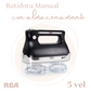 BATIDORA MANUAL 5 VEL. ACCESORIOS EXTRAIBLES RCA RC-72