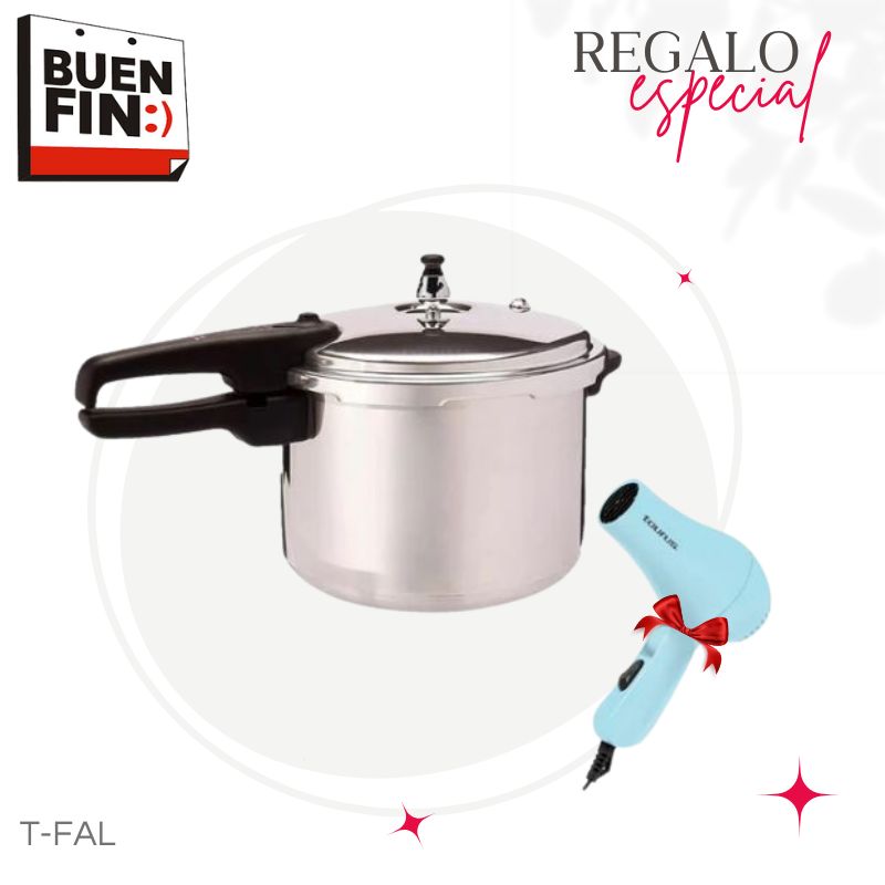 OLLA EXPRESS 8L  T-FAL 92180PC + 1PZ SECADORA