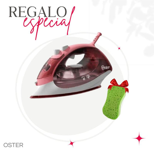 PLANCHA CERAMIC OSTER GCSTBS5053 + ESPONJA DE BAÑO