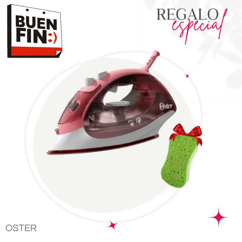 PLANCHA CERAMIC OSTER GCSTBS5053 + ESPONJA DE BAÑO