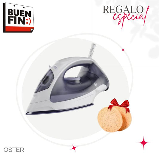 PLANCHA DE VAPOR OSTER GCSTBS3802 + ESPONJA FACIAL