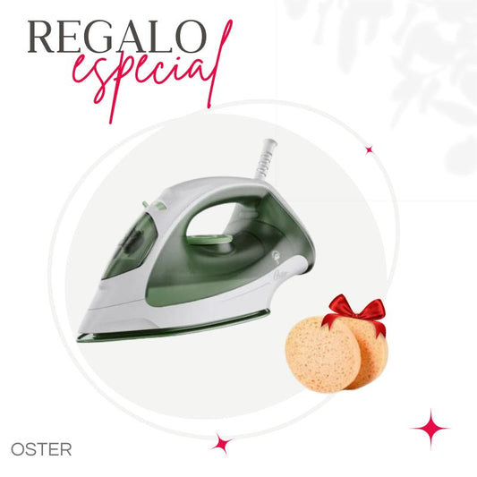 PLANCHA DE VAPOR OSTER GCSTBS3803 + ESPONJA FACIAL