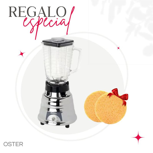 LICUADORA CLÁSICA 1 VEL. 450-10 + ESPONJA FACIAL