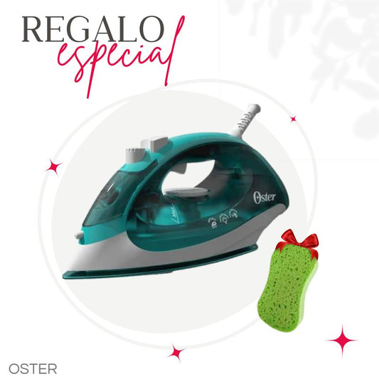 PLANCHA AEROCERAMIC OSTER GCSTBS5052 + ESPONJA DE BAÑO