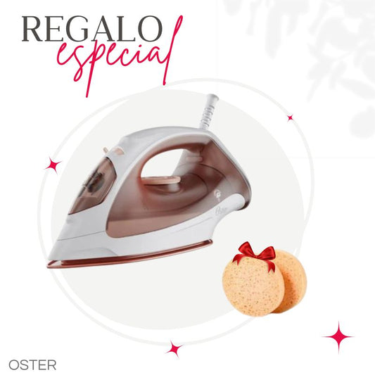 PLANCHA DE VAPOR OSTER GCSTBS3801 + ESPONJA FACIAL